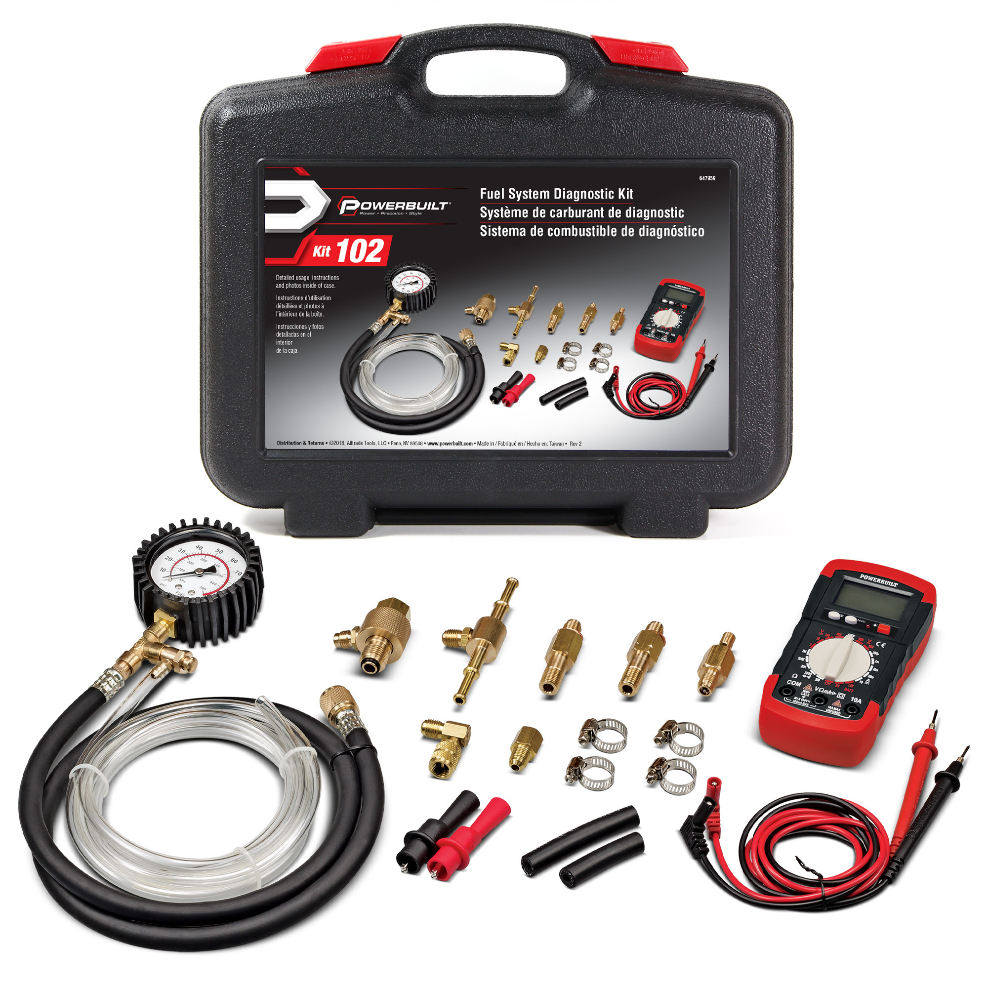 Powerbuilt, Fuel System Diagnostic Kit.Model # 647959